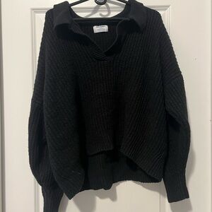 Women’s Black collared Sweater